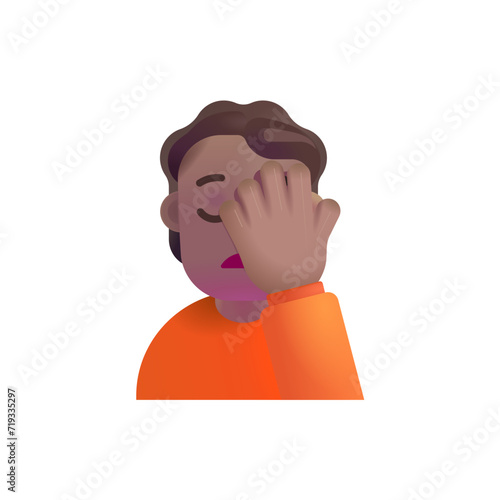  Person Facepalming :Medium Skin Tone