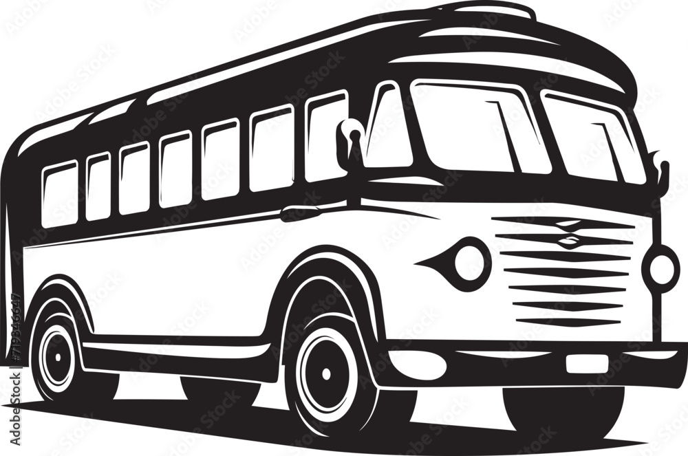 Expressive Commute Elaborate Bus Vector in City LandscapesCity Rides Revealed Intricate Bus Vector Illustration