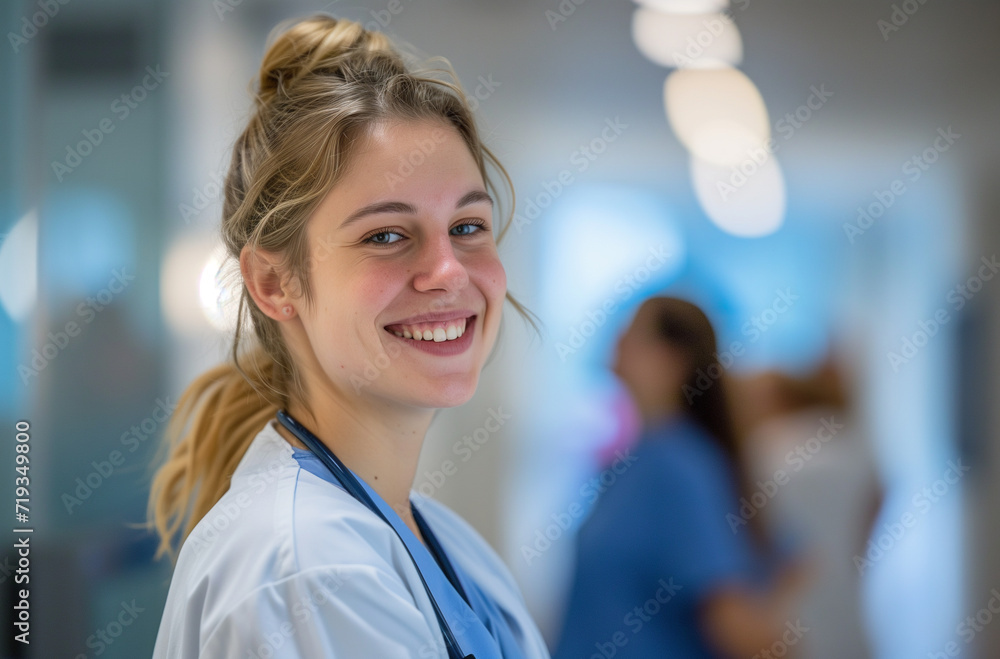 smiling Medical Assistantat work smiling Medical Assistantat work