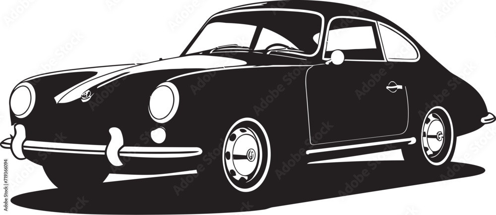 Nocturnal Wheels Black Car Vector SketchShadow Drive Vector Black Car Drawing