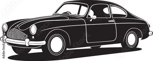 Midnight Motion Black Car IllustrationGraphite Speedster Car Vector Design © The biseeise