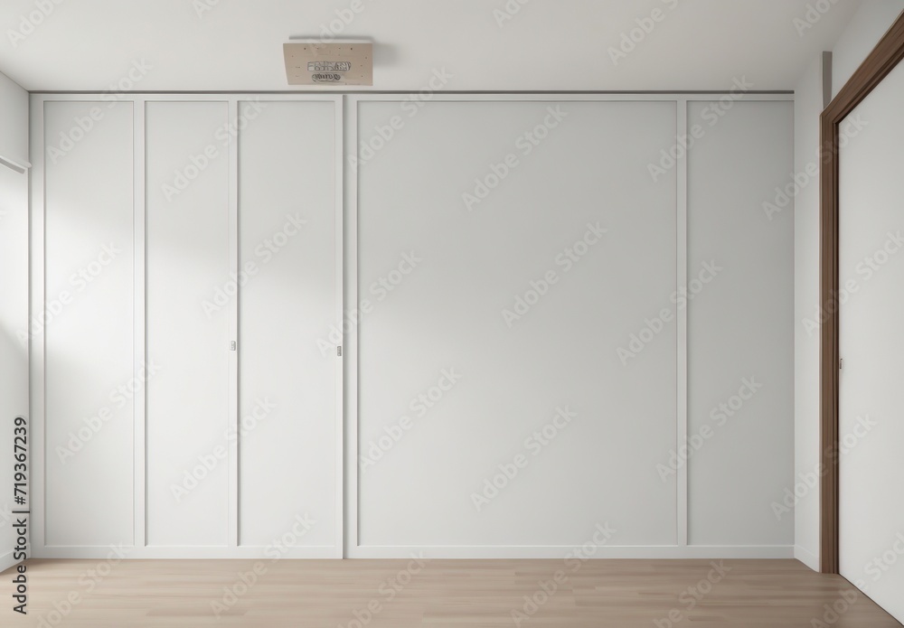 Fototapeta premium Empty home interior wall mockup 3d render