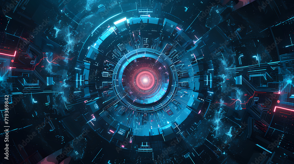 Fototapeta premium Abstract Vision of Advanced Technology Background