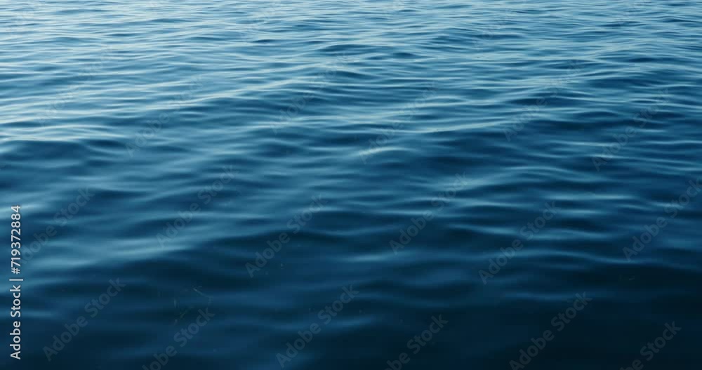 Cinematic pov from sailing boat in blue ocean water with calm waves, slow motion Cinematic pov from sailing boat in blue ocean water with calm waves, slow motion
