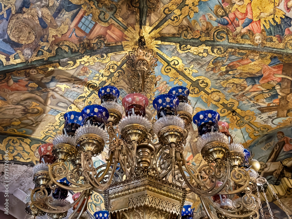 Fototapeta premium Ornate Chandelier In Golgotha