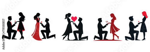 Happy valentine's day couples logo design 