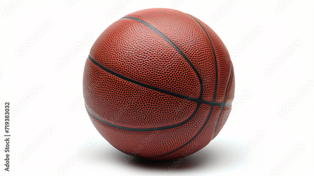 A basketball on a white background