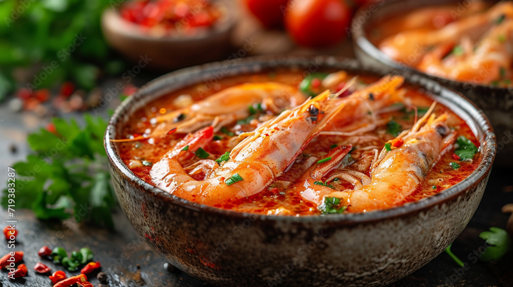 Spicy shrimp soup Spicy shrimp soup