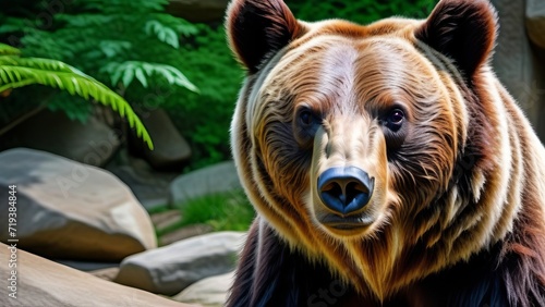 portrait of a bear ai generated
