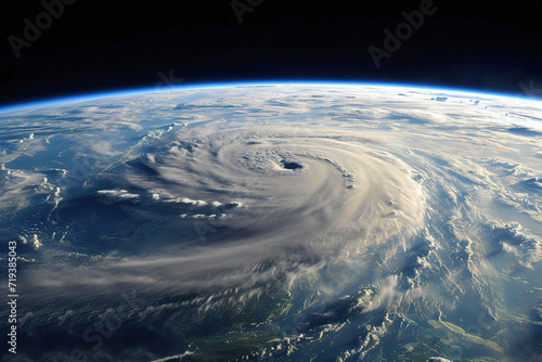 Big hurricane from space