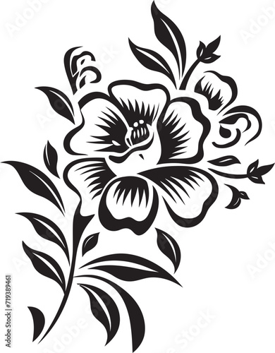 Shadowed Sunflowers Elegant Black Floral VectorsObsidian Orchids Detailed Floral Vector Designs