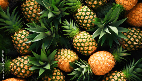 Fresh and juicy pineapple fruit