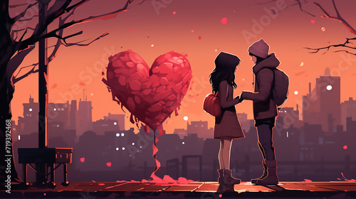 couple at sunset