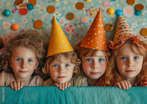 Joyful Kids: Party Moments and Playful Hats