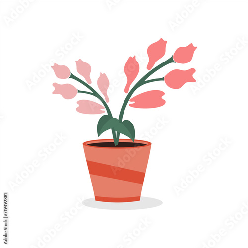 Wallpaper Mural Bouquet of flowers in a pot. Vector illustration. Torontodigital.ca