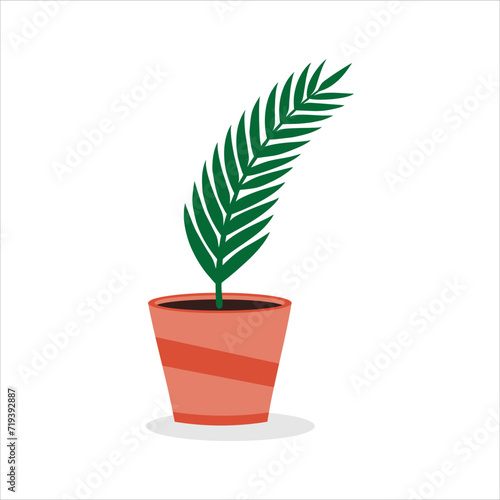 Wallpaper Mural Cartoon cute flower in flower pot. Vector illustration. Torontodigital.ca