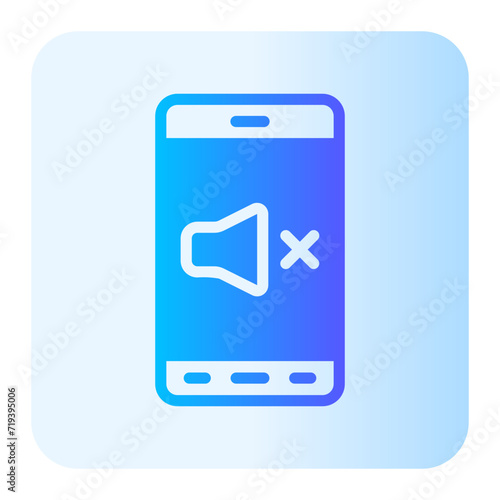 silent mode gradient icon