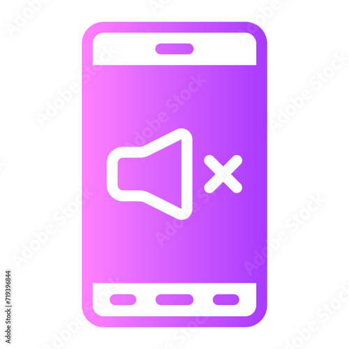 silent mode gradient icon