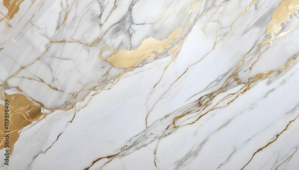 White marble with gold veins texture 