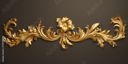 Baroque-style golden decoration.