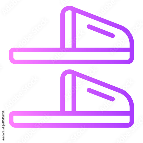 slippers gradient icon