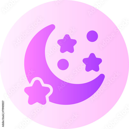 moon gradient icon