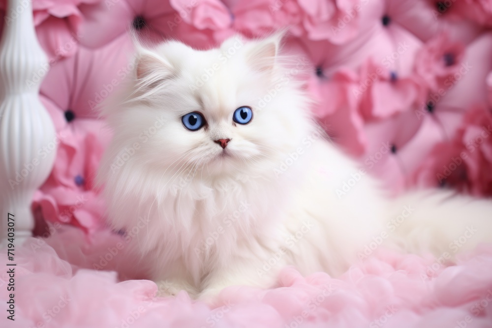 Many Cute Kittens of Various Cat Breeds including Sacred Birma, Ragdoll, Persian and Chinchilla