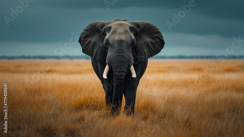 A poignant image of an endangered animal an elephant  © Anna