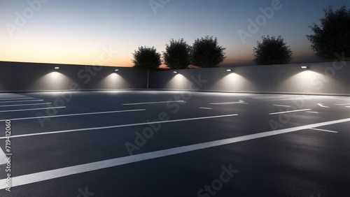 empty parking ai generated