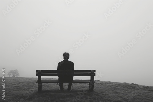 The concept of loneliness in the image.
