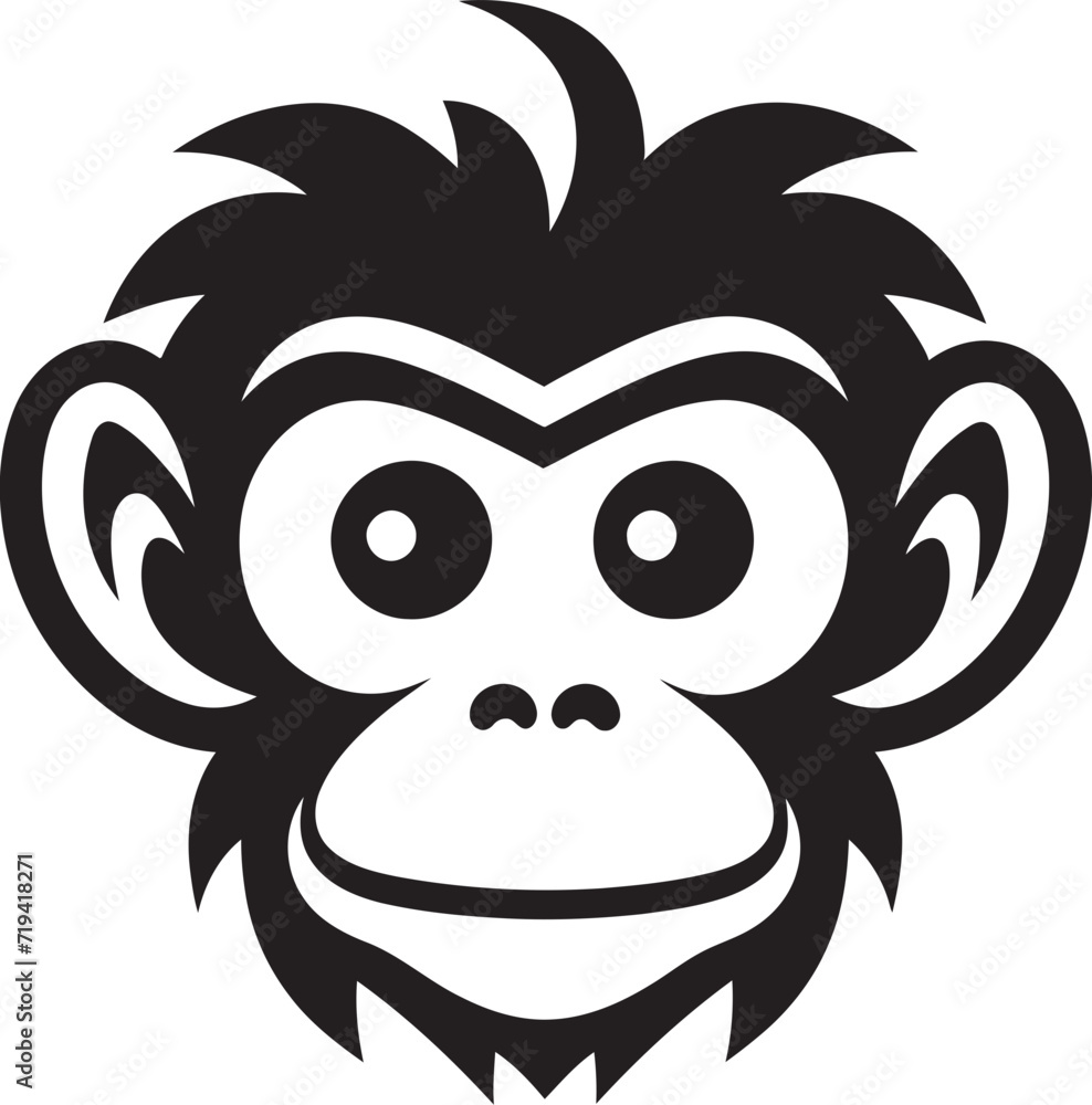 Midnight Monkeys Vector SilhouettesShadowed Sway Primate Vector Imagery