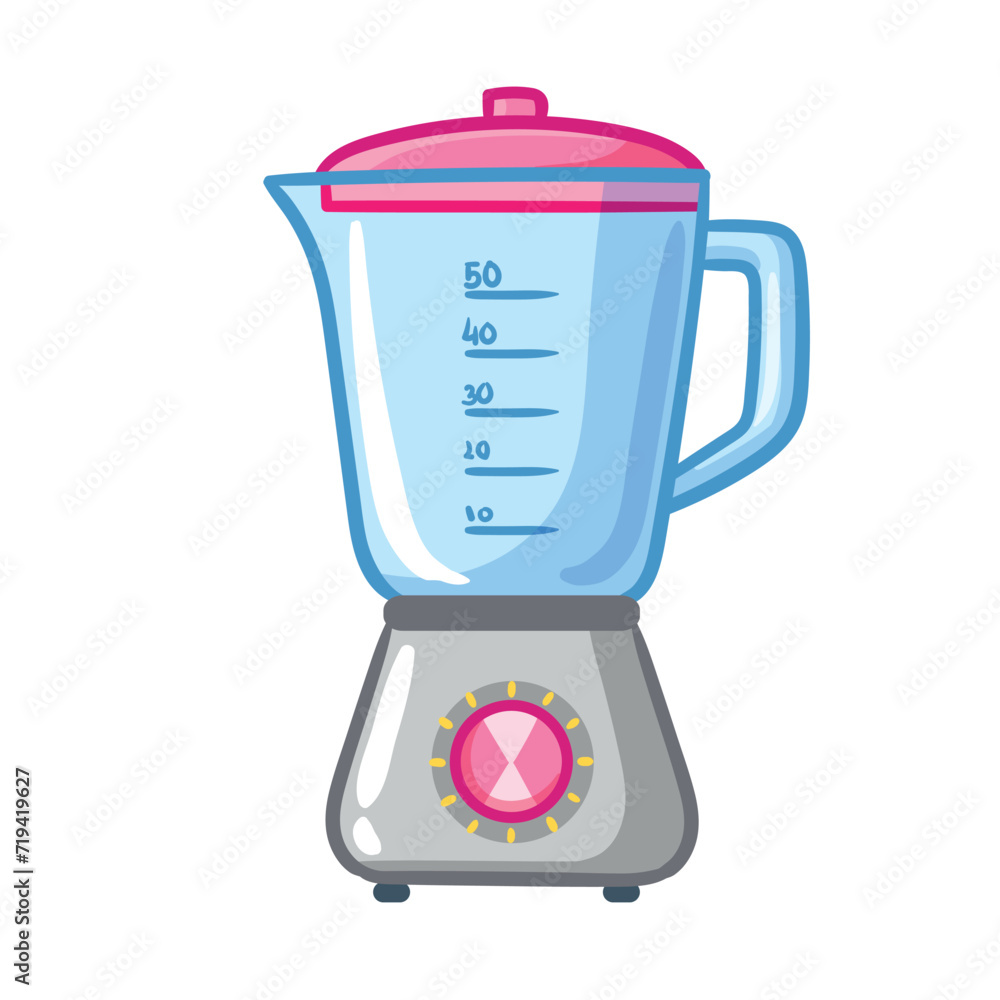 Blender vector illustration. Cartoon illustration of a kitchen appliance. Smoothie maker isolated Blender vector illustration. Cartoon illustration of a kitchen appliance. Smoothie maker isolated