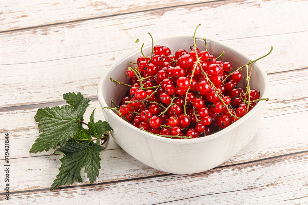 Sweet ripe red currant berries Sweet ripe red currant berries