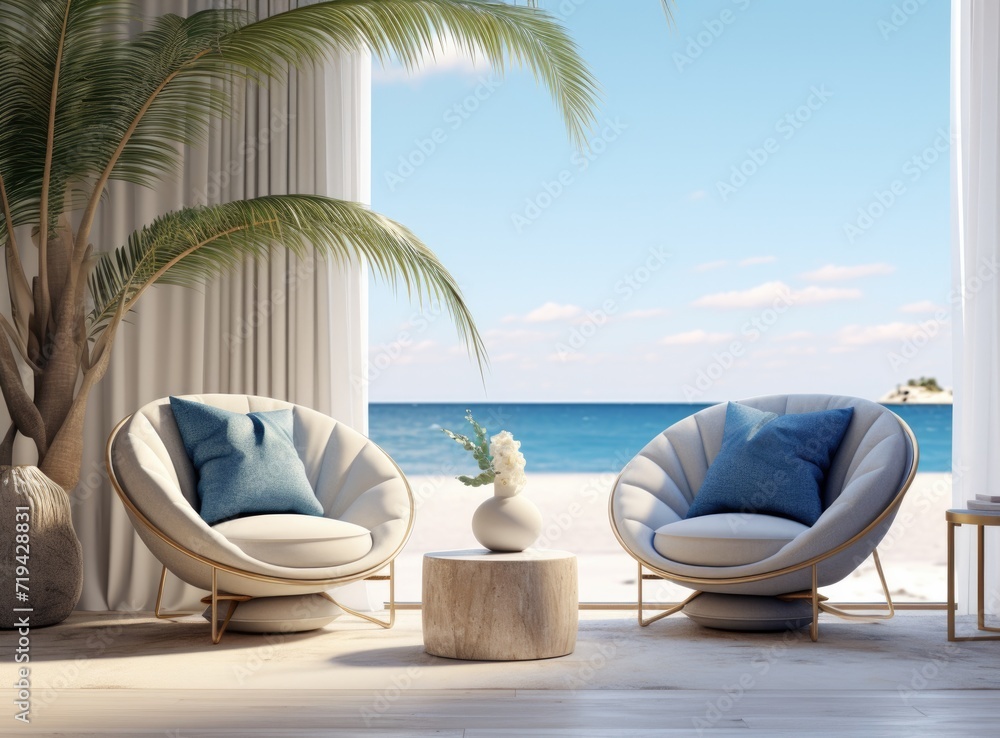 a beach bedroom with a bed ocean blue a beach bedroom with a bed ocean blue