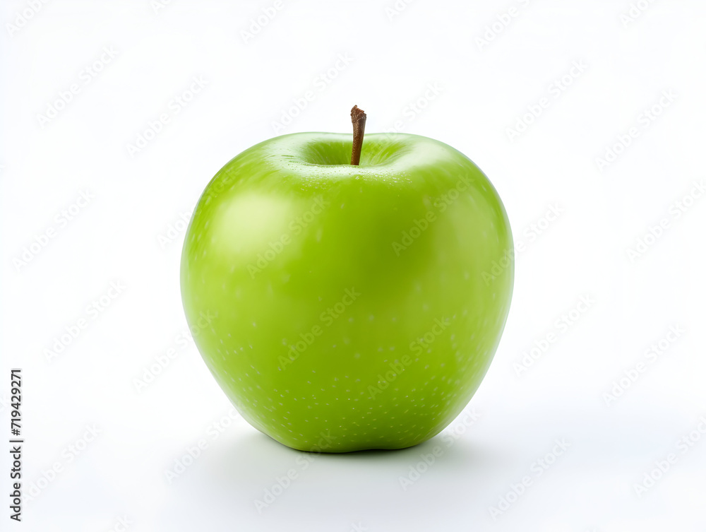 Fresh green apple fruit on white background Fresh green apple fruit on white background