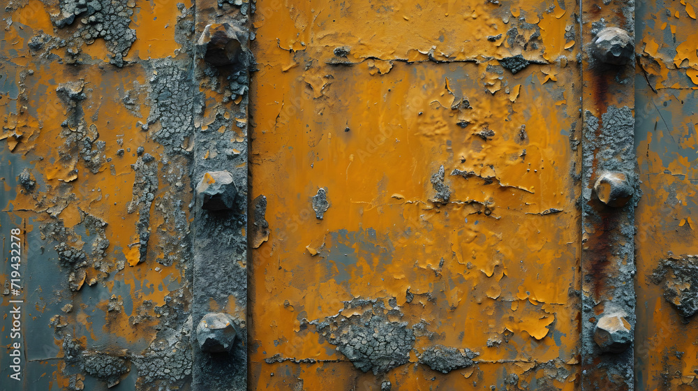 Close Up of Rusted Metal Surface With Peeling Paint and Corrosion Close Up of Rusted Metal Surface With Peeling Paint and Corrosion
