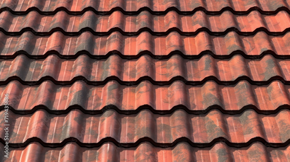 Roof texture seamless, High resolution, Texture of stone coated steel roof tiles in red color Roof texture seamless, High resolution, Texture of stone coated steel roof tiles in red color