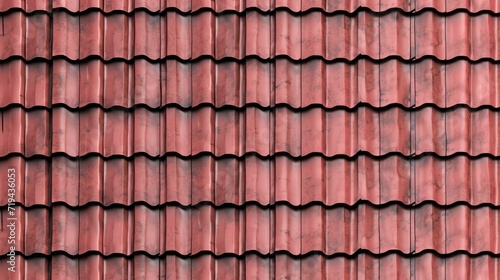 Roof texture seamless  High resolution  Texture of stone coated steel roof tiles in red color