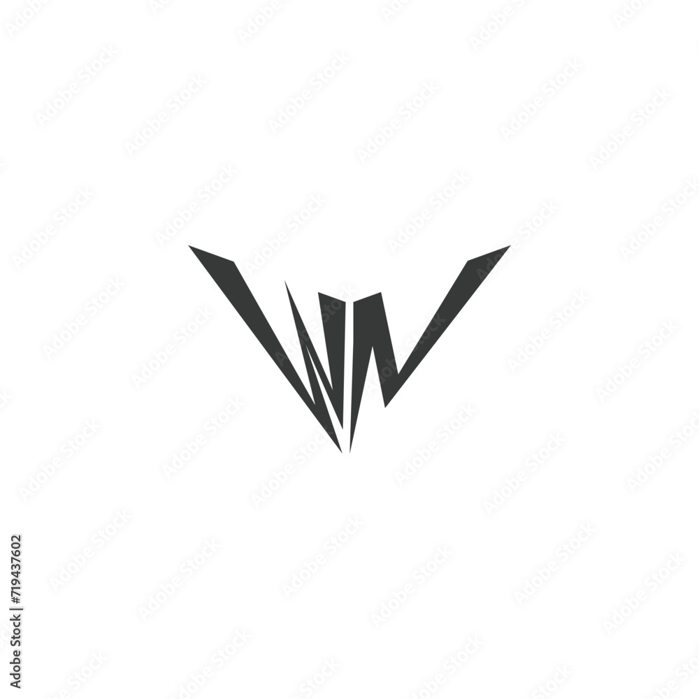 WN or NW logo and icon design WN or NW logo and icon design