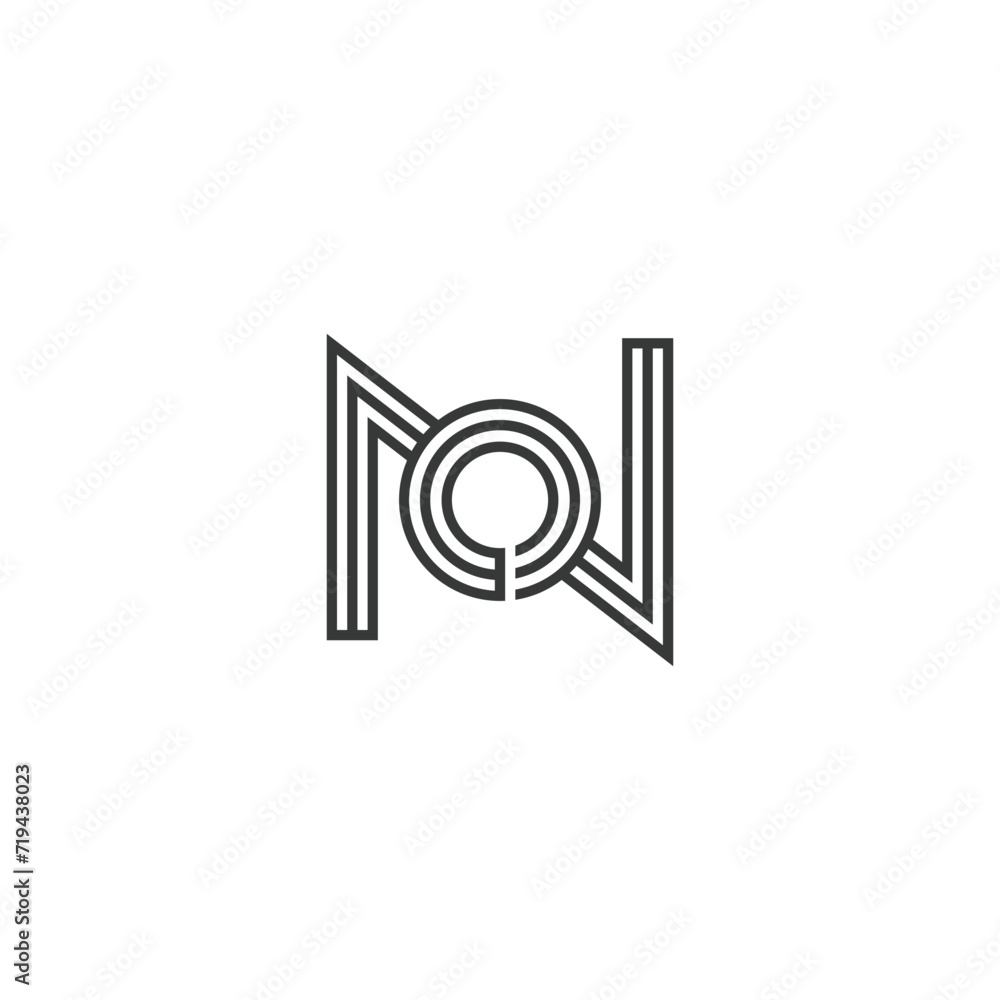NW, WN, Abstract initial monogram letter alphabet logo design NW, WN, Abstract initial monogram letter alphabet logo design