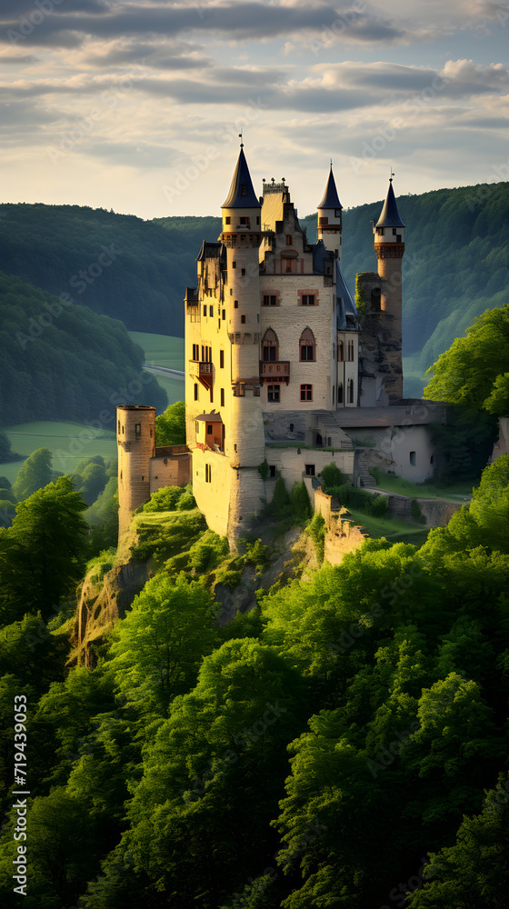 The Majestic Ehrenburg Castle: A Testament of Medieval Architecture Amidst Lush Greenery