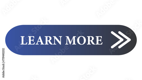 Learn More Web UI Button Label Vector Illustration