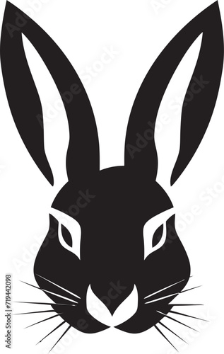 Whispered Details Vector Hare DesignIntricate Noir Glossy Rabbit Sketch © The biseeise