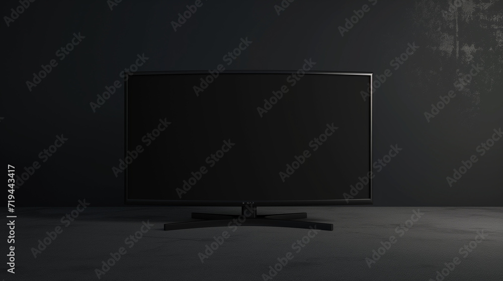 tv screen, black and white frame, TV