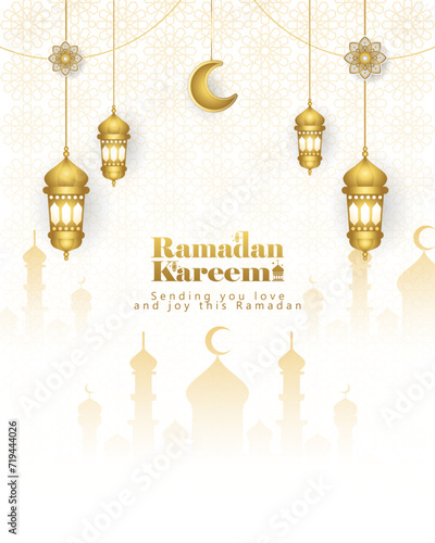 Wallpaper Mural islamic celebration background. for ramadan mubarak poster, card, flyer, sales. vector illustration Torontodigital.ca