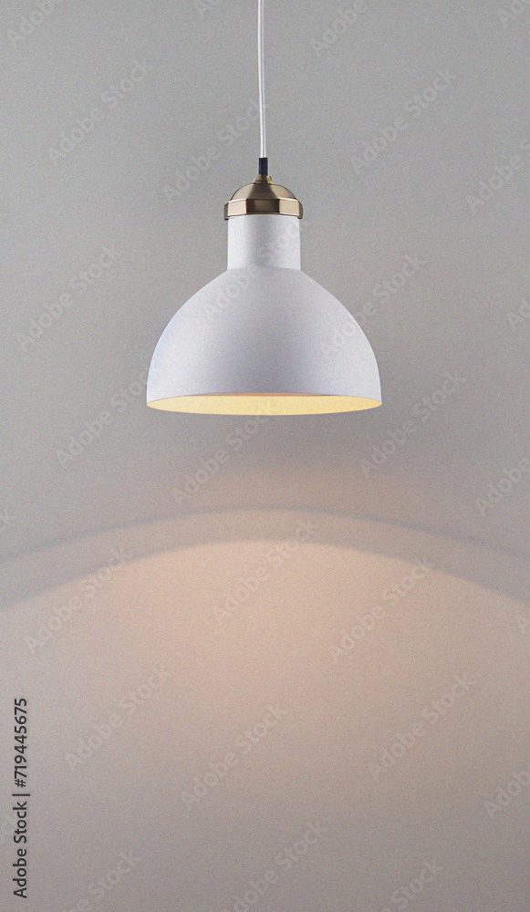 Lamp on the wall with lightning. Minimal background with empty copy space. Beautiful natural backdrop. Flyer, card design. Minimalist template, banner for presentation or product Lamp on the wall with lightning. Minimal background with empty copy space. Beautiful natural backdrop. Flyer, card design. Minimalist template, banner for presentation or product