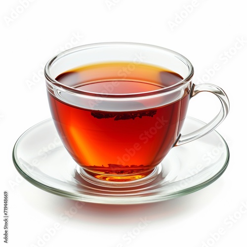 hot tea isolated on white