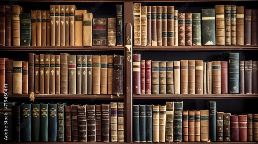 a historic old library with many old books a historic old library with many old books
