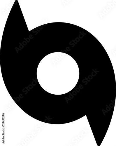 Creative vector of hurricane scale indication icon symbol isolated on transparent background. Art design vortex, typhoon, tornado funnel, wind storm. Abstract concept graphic element collections.