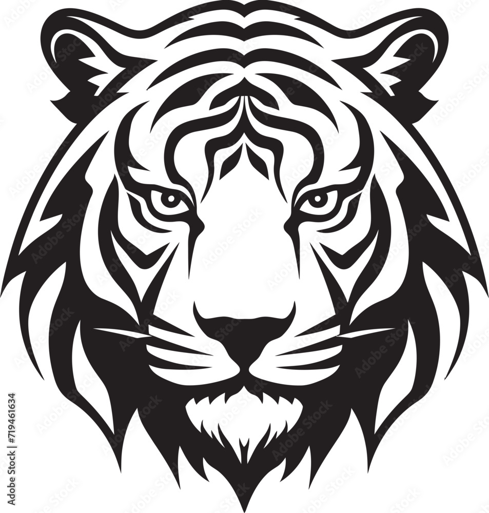 Zen Tiger ArtworkFlowing Tiger Silhouette